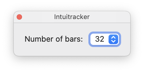 Intuitracker window options